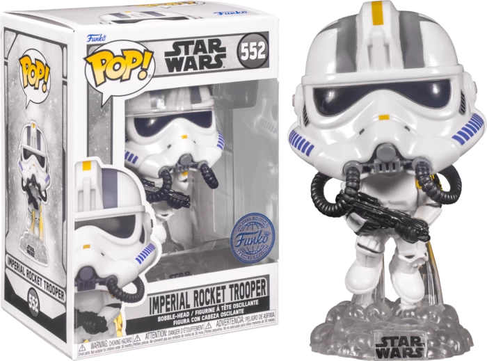 Funko Pop! Star Wars: Gaming Greats - Imperial Rocket Trooper, Merrin, ARC Umbra Trooper & Proxy Glow In The Dark - Bundle (Set Of 4) 7 Funko Pop! Star Wars: Gaming Greats - Imperial Rocket Trooper, Merrin, ARC Umbra Trooper & Proxy Glow In The Dark - Bundle (Set Of 4) - Image 5