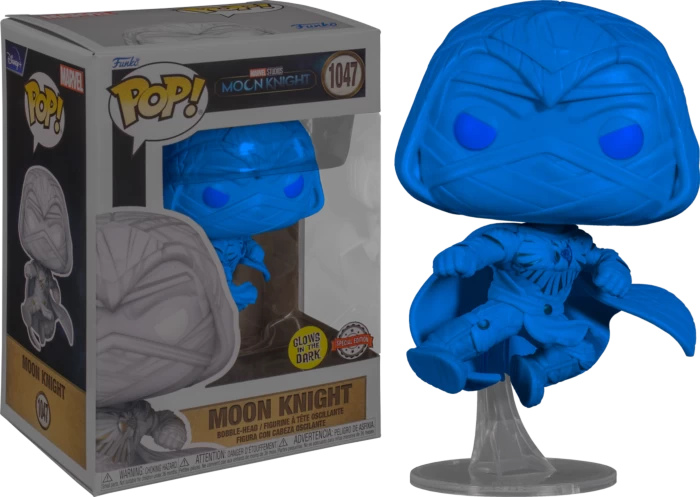Funko Pop! Moon Knight (2022) - Moon Knight Jumping Glow In The Dark #1047 3 Funko Pop! Moon Knight (2022) - Moon Knight Jumping Glow In The Dark #1047