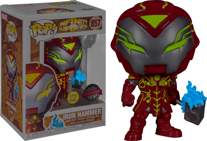 Funko Pop! Infinity Warps - Iron Hammer With Mjolnir Glow In The Dark #857 4 Funko Pop! Infinity Warps - Iron Hammer With Mjolnir Glow In The Dark #857 - Image 2