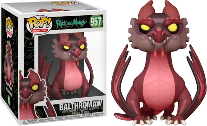Funko Pop! Rick And Morty - Balthromaw 6" Super Sized #957 2 Funko Pop! Rick And Morty - Balthromaw 6" Super Sized #957