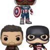 Funko Pop! The Falcon And The Winter Soldier - In Sam We Trust - Bundle (Set Of 3)