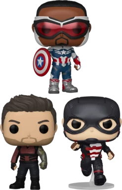 Funko Pop! The Falcon And The Winter Soldier - In Sam We Trust - Bundle (Set Of 3)