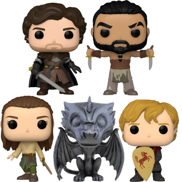 Funko Pop! Game Of Thrones - 10th Anniversary- Bundle (Set Of 5) 3 Funko Pop! Game Of Thrones - 10th Anniversary- Bundle (Set Of 5)