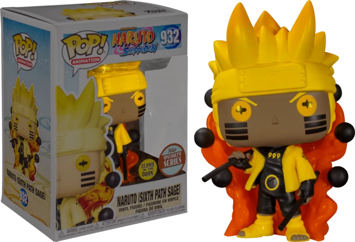 Funko Pop! Naruto: Shippuden - Naruto Six Path Sage Mode Glow In The Dark #932 3 Funko Pop! Naruto: Shippuden - Naruto Six Path Sage Mode Glow In The Dark #932
