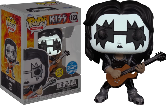 Funko Pop! Kiss - Ace Frehley The Spaceman Glow In The Dark #123 4 Funko Pop! Kiss - Ace Frehley The Spaceman Glow In The Dark #123 - Image 2
