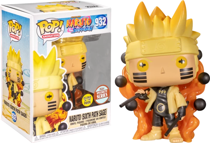 Funko Pop! Naruto: Shippuden - Naruto Six Path Sage Mode Glow In The Dark #932 4 Funko Pop! Naruto: Shippuden - Naruto Six Path Sage Mode Glow In The Dark #932 - Image 2