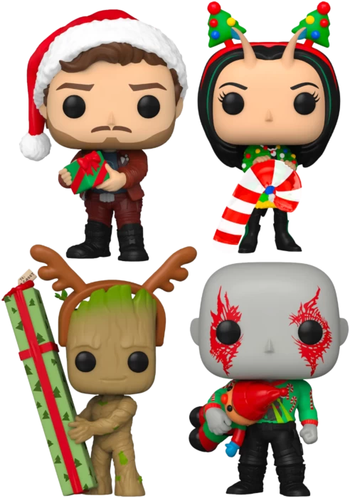 Funko Pop! The Guardians Of The Galaxy Holiday Special - Happy Holidays - Bundle (Set Of 4) 3 Funko Pop! The Guardians Of The Galaxy Holiday Special - Happy Holidays - Bundle (Set Of 4)