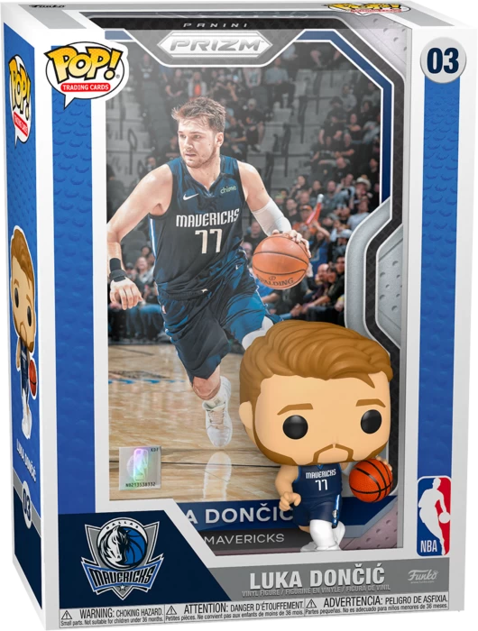 Funko Pop! Trading Cards - NBA Basketball - Luka Doncic With Protector Case #03 3 Funko Pop! Trading Cards - NBA Basketball - Luka Doncic With Protector Case #03