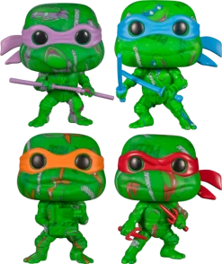 Funko Pop! Teenage Mutant Ninja Turtles II: The Secret Of The Ooze - Artist Series - Bundle (Set Of 4)
