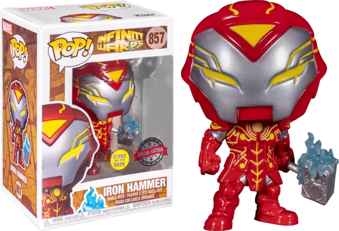 Funko Pop! Infinity Warps - Iron Hammer With Mjolnir Glow In The Dark #857 3 Funko Pop! Infinity Warps - Iron Hammer With Mjolnir Glow In The Dark #857