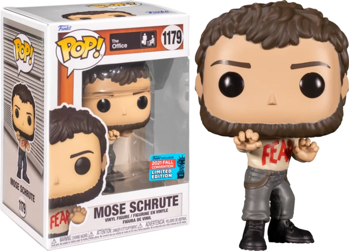Funko Pop! The Office - Mose Schrute With Fear Shirt #1179 (2021 Fall Convention Exclusive) 3 Funko Pop! The Office - Mose Schrute With Fear Shirt #1179 (2021 Fall Convention Exclusive)