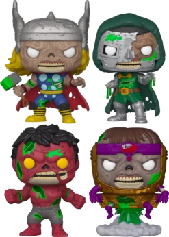 Funko Pop! Marvel Zombies - Thor More Zombies - Bundle (Set Of 4)