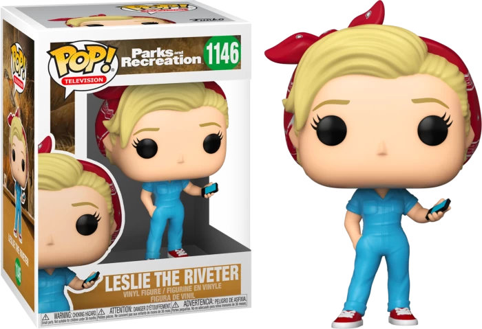 Funko Pop! Parks And Recreation - Leslie The Riveter #1146 3 Funko Pop! Parks And Recreation - Leslie The Riveter #1146