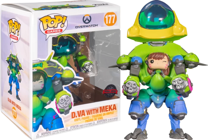 Funko Pop! Overwatch - Nano Cola D.Va With Mech 6" Super Sized #177 3 Funko Pop! Overwatch - Nano Cola D.Va With Mech 6" Super Sized #177