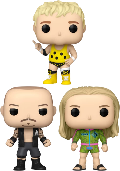Funko Pop! WWE - RKBrhodes - Bundle (Set Of 3) 3 Funko Pop! WWE - RKBrhodes - Bundle (Set Of 3)