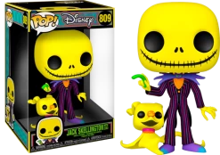 Funko Pop! The Nightmare Before Christmas - Jack Skellington With Zero Blacklight Jumbo #809