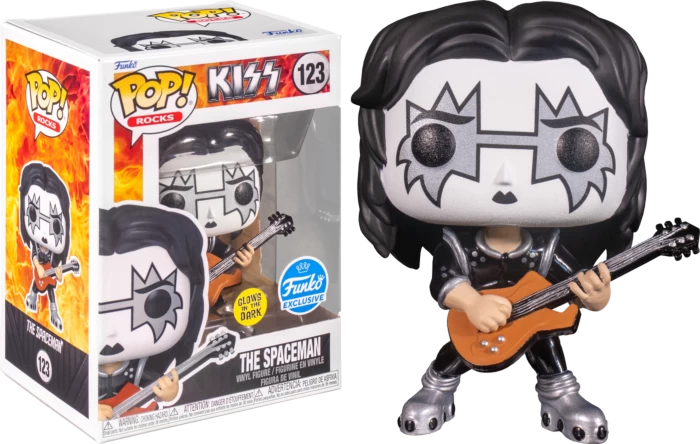 Funko Pop! Kiss - Ace Frehley The Spaceman Glow In The Dark #123 3 Funko Pop! Kiss - Ace Frehley The Spaceman Glow In The Dark #123
