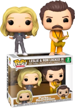 Funko Pop! Parks And Recreation - Ron & Leslie Locked In - 2-Pack