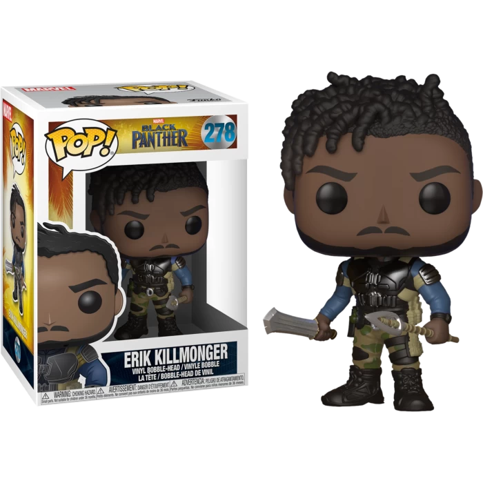 Funko Pop! Black Panther (2018) - Erik Killmonger #278 - Chase Chance 3 Funko Pop! Black Panther (2018) - Erik Killmonger #278 - Chase Chance
