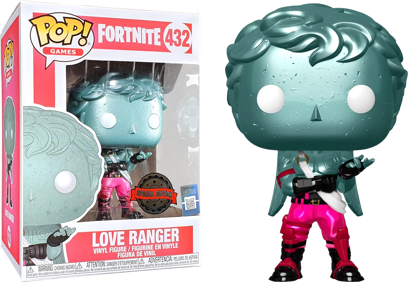 Funko Pop! Fortnite - Love Ranger Metallic #432 3 Funko Pop! Fortnite - Love Ranger Metallic #432