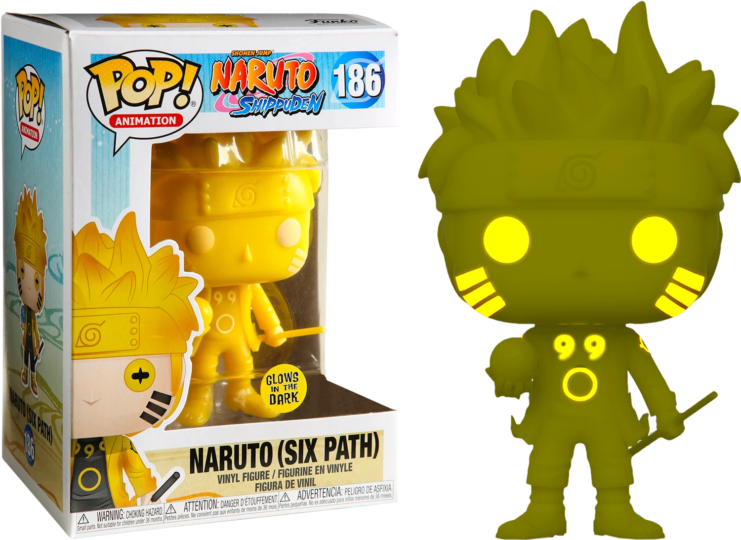 Funko Pop! Naruto: Shippuden - Naruto Six Path Yellow Glow In The Dark #186 4 Funko Pop! Naruto: Shippuden - Naruto Six Path Yellow Glow In The Dark #186 - Image 2