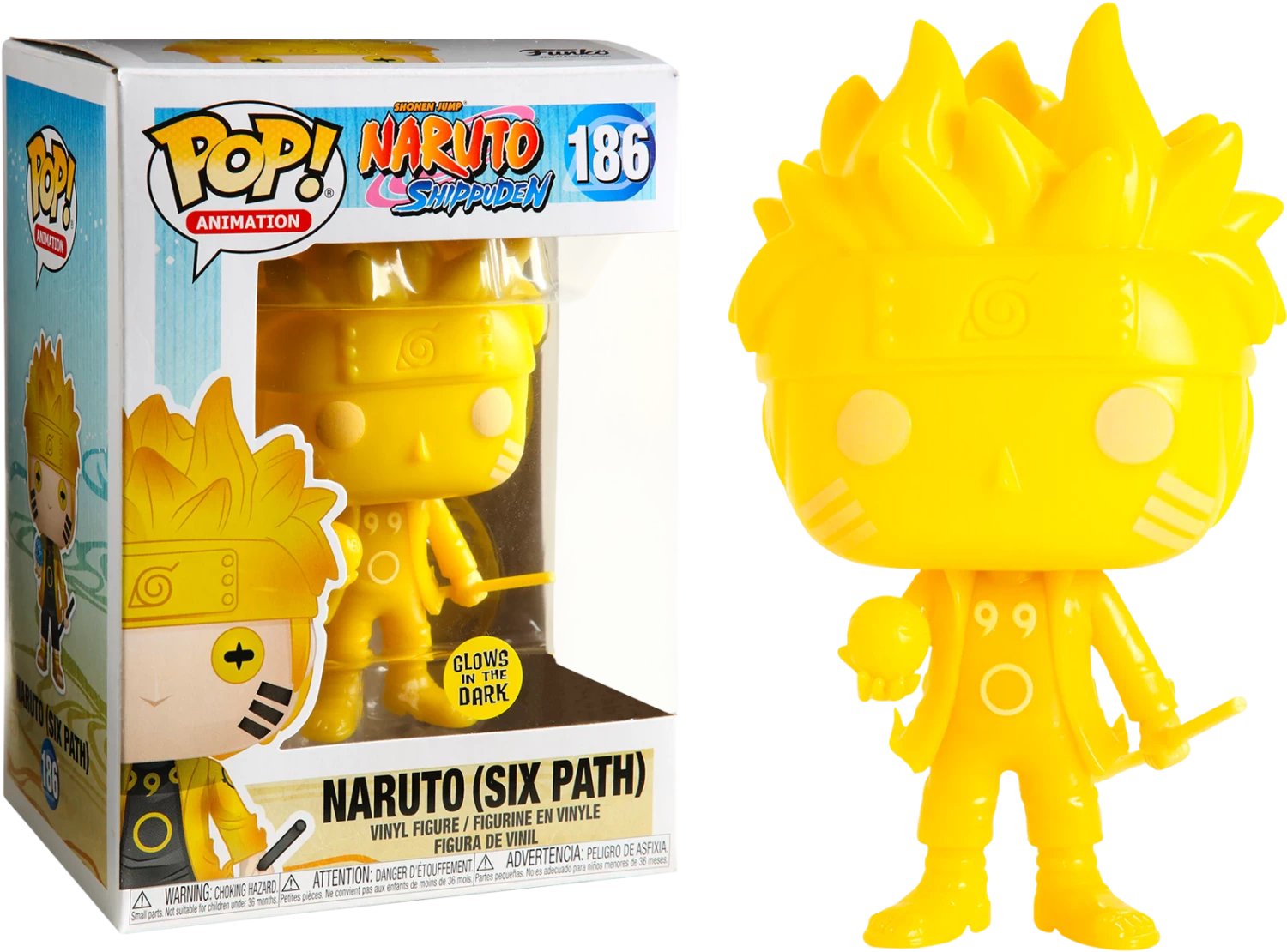 Funko Pop! Naruto: Shippuden - Naruto Six Path Yellow Glow In The Dark #186 3 Funko Pop! Naruto: Shippuden - Naruto Six Path Yellow Glow In The Dark #186