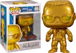 Funko Pop! WWE - The Rock Metallic Gold Smackdown 20th Anniversary #46