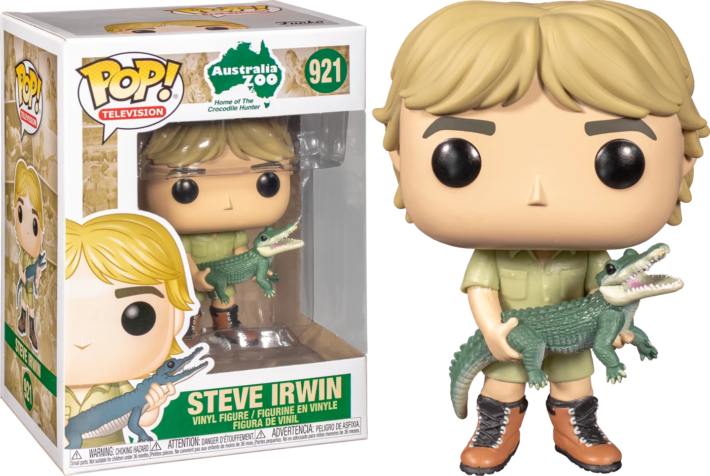Funko Pop! The Crocodile Hunter - Steve Irwin #921 - Chase Chance 3 Funko Pop! The Crocodile Hunter - Steve Irwin #921 - Chase Chance