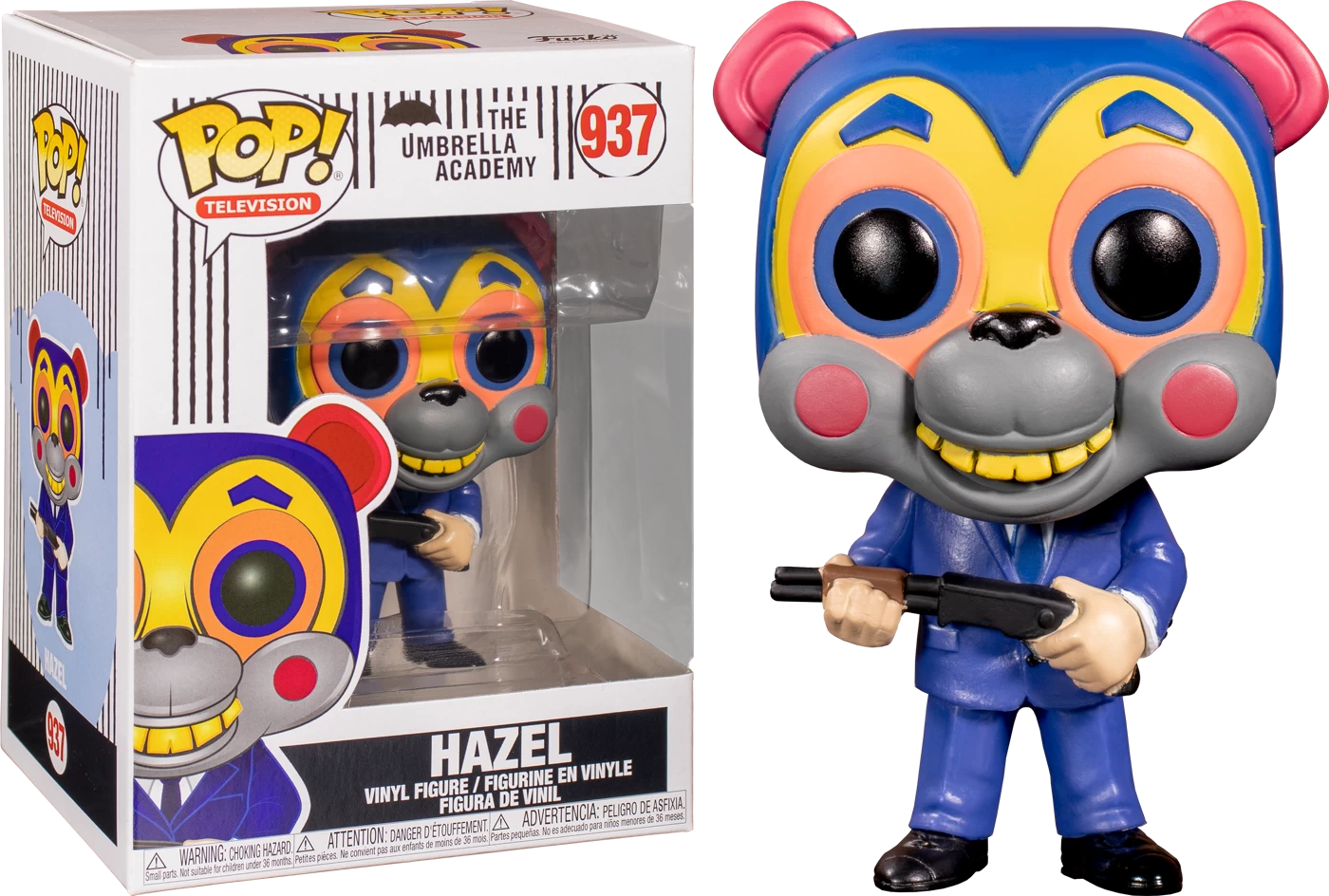 Funko Pop! The Umbrella Academy - Hazel With Mask #937 3 Funko Pop! The Umbrella Academy - Hazel With Mask #937