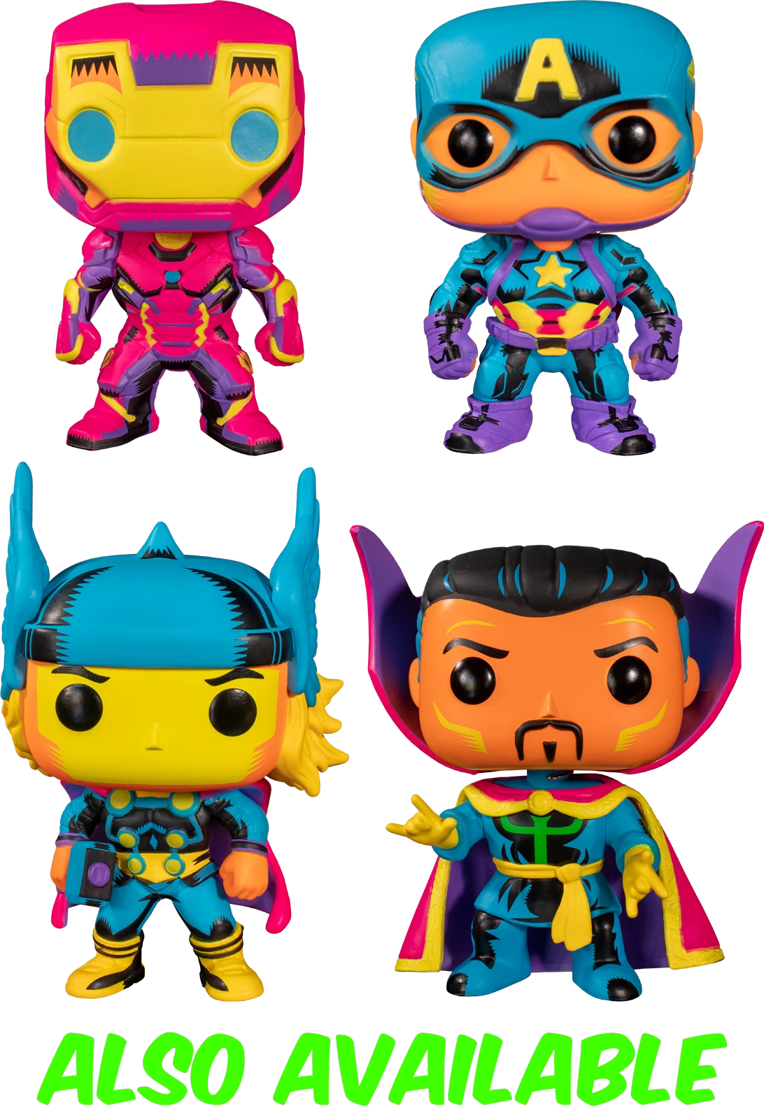 Funko Pop! Marvel: Blacklight - Captain America #648 4 Funko Pop! Marvel: Blacklight - Captain America #648 - Image 2