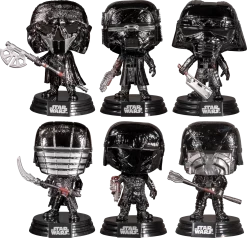 Funko Pop! Star Wars Episode IX: The Rise Of Skywalker - Knights Of Ren Hematite Chrome - Bundle (Set Of 6)