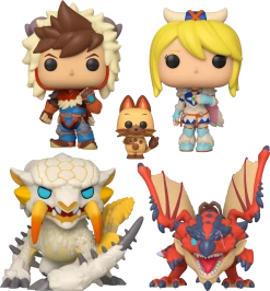 Funko Pop! Monster Hunter Stories - Monster Egg Hunting - Bundle (Set Of 4)