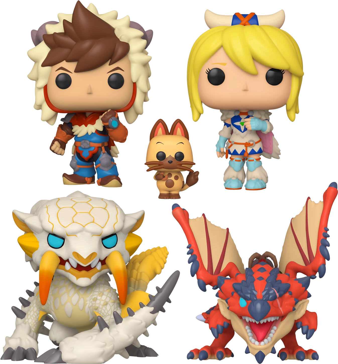 Funko Pop! Monster Hunter Stories - Monster Egg Hunting - Bundle (Set Of 4) 3 Funko Pop! Monster Hunter Stories - Monster Egg Hunting - Bundle (Set Of 4)