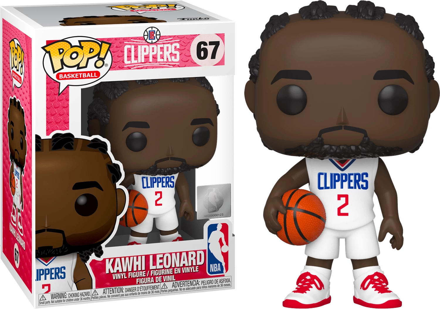 Funko Pop! NBA Basketball - Kawhi Leonard Los Angeles Clippers #67 3 Funko Pop! NBA Basketball - Kawhi Leonard Los Angeles Clippers #67