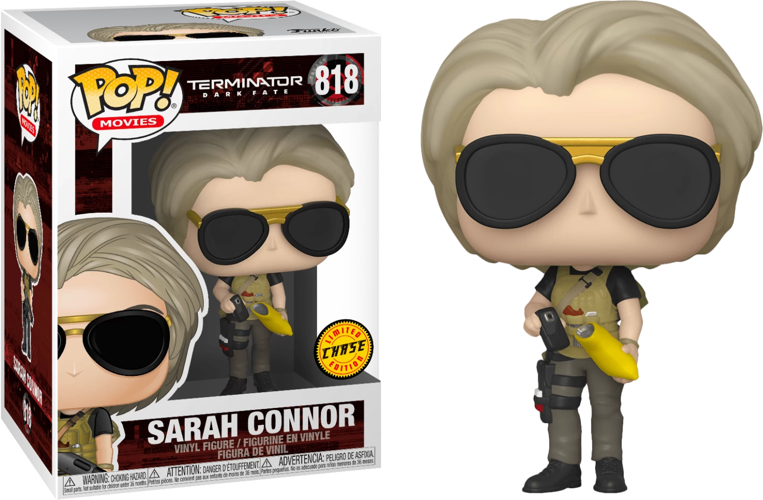 Funko Pop! Terminator: Dark Fate - Sarah Connor #820 - Chase Chance 4 Funko Pop! Terminator: Dark Fate - Sarah Connor #820 - Chase Chance - Image 2