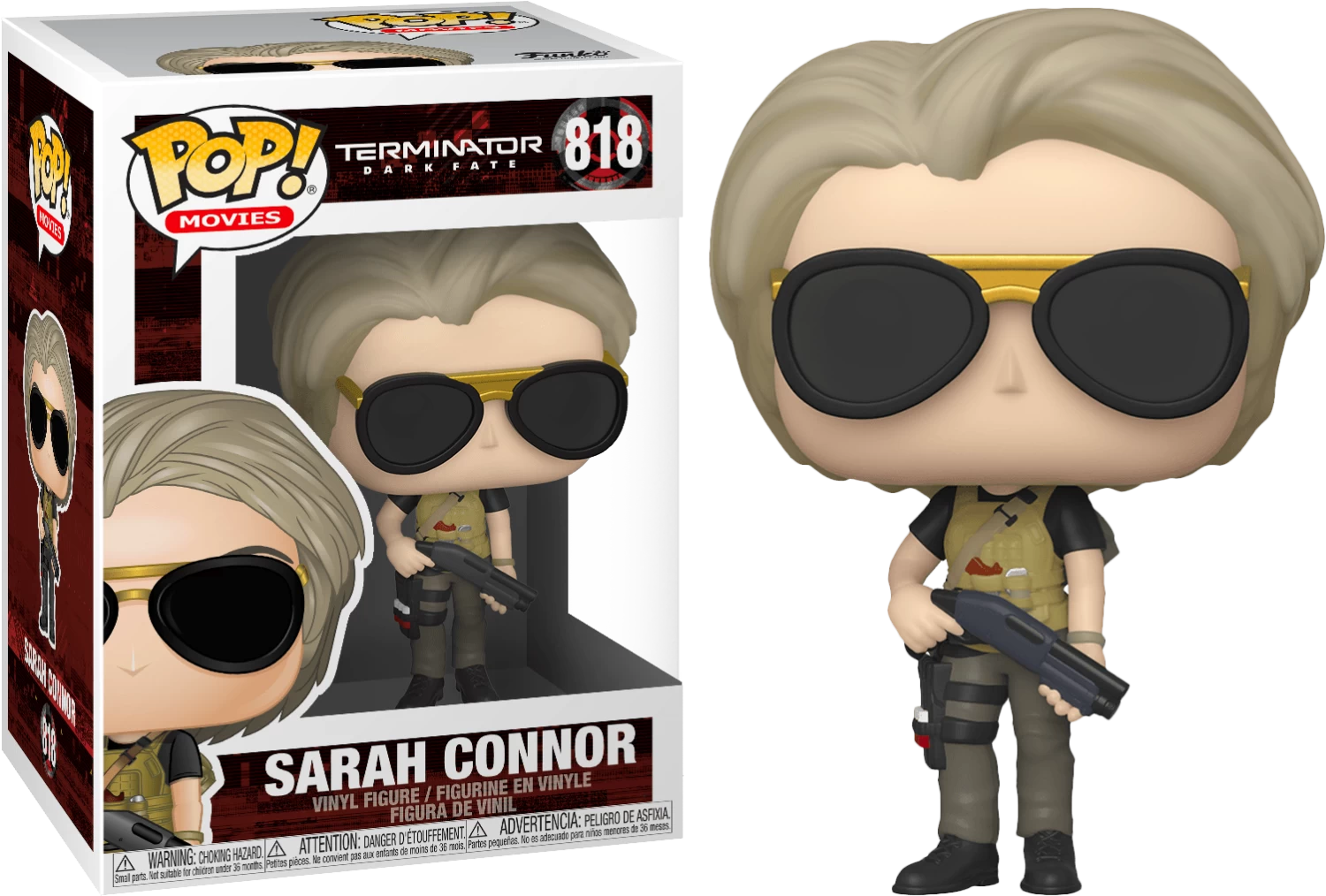 Funko Pop! Terminator: Dark Fate - Sarah Connor #820 - Chase Chance 3 Funko Pop! Terminator: Dark Fate - Sarah Connor #820 - Chase Chance