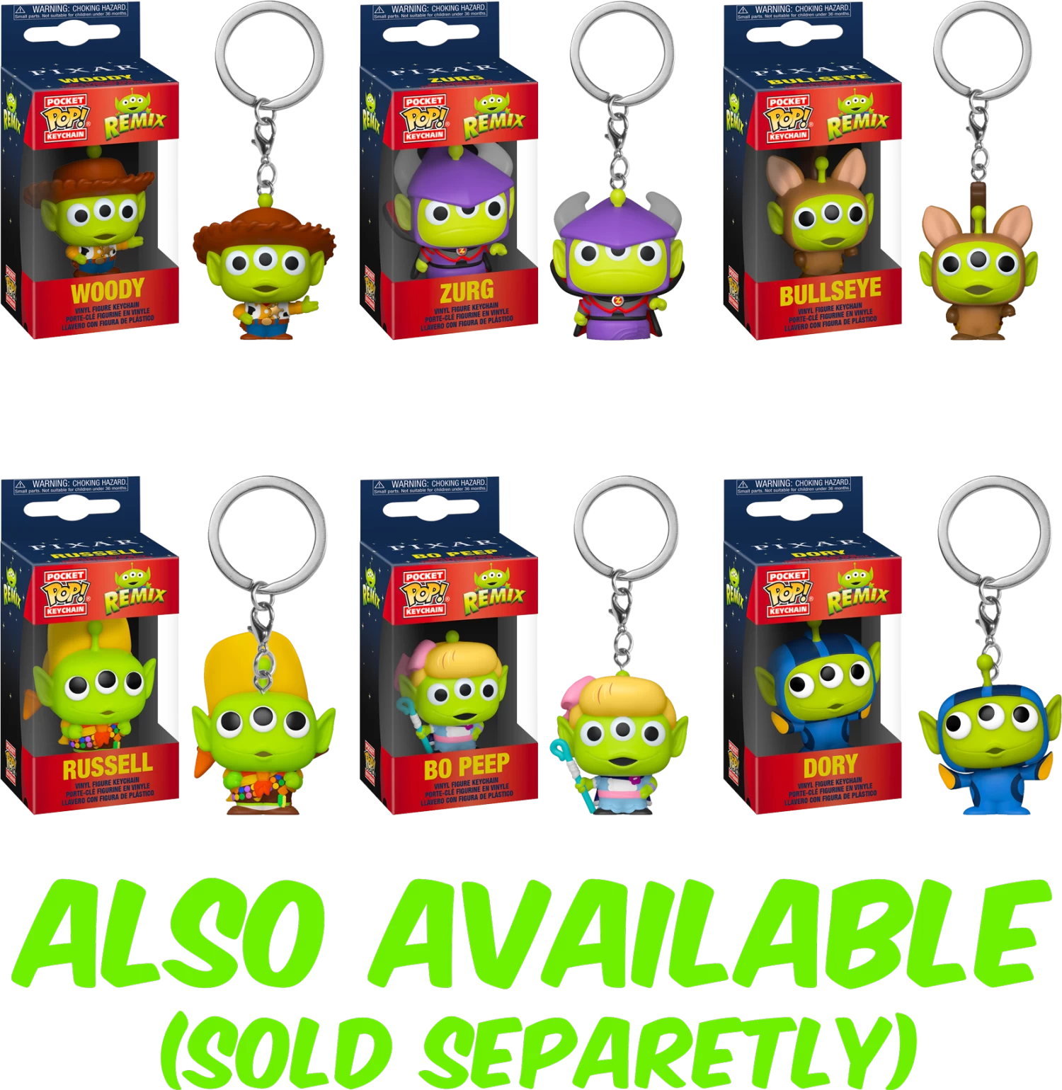 Funko Pocket Pop! Keychain - Pixar - Alien Remix Dory 4 Funko Pocket Pop! Keychain - Pixar - Alien Remix Dory - Image 2